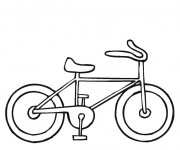 Coloriage Bicyclette facile