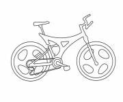 Coloriage et dessins gratuit bicyclette facile avec style à imprimer