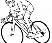 Coloriage et dessins gratuit Cyclisme maternelle à imprimer