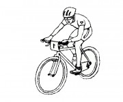 Coloriage et dessins gratuit Sport de Cyclisme à imprimer