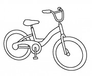 Coloriage et dessins gratuit Une Bicyclette VTT à imprimer