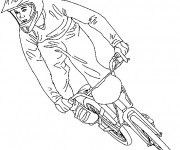 Coloriage Vélo de course BMX