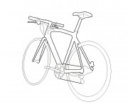 Coloriage et dessins gratuit Vélo stylisé à imprimer