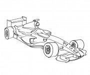 Coloriage et dessins gratuit Auto de course de Formula 1 à imprimer