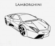 Coloriage et dessins gratuit Lamborghini Huracan à imprimer