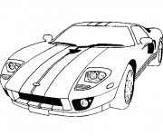 Coloriage Voiture Sport Ford