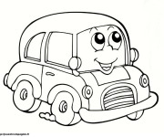 Coloriage et dessins gratuit Automobile tout souriant à imprimer
