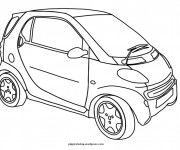 Coloriage et dessins gratuit Une Mini voiture à imprimer