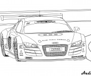 Coloriage et dessins gratuit Voiture Audi R8 à imprimer
