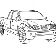 Coloriage Voiture Pick up