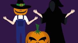 Le Halloween: Des bonbons ou un sort et déguisement