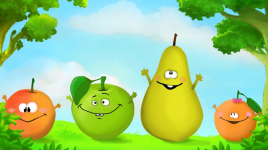 Comptine Pomme poire, abricot