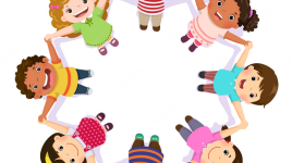 Debout dans un cercle