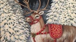 Une interview amusante avec le renne de noël