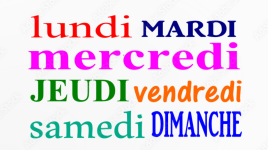 Comptine les jours de la semaine
