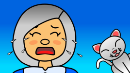 La Mère Michel et chat