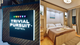 Un hôtel Trivial Pursuit où le confort et la facture dépendent des bonnes réponses!