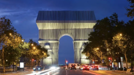L'Arc de Triomphe se refait une beauté artistique temporaire