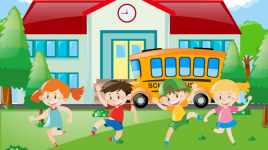 Je vais à l'école