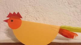 Bricolage : créer une poule en papier