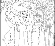 Coloriage Un Agneau Et Un Loup Dessin Gratuit à Imprimer
