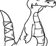 Coloriage Alligator d&eacute;&ccedil;u