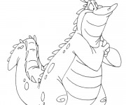 Coloriage Alligator heureux