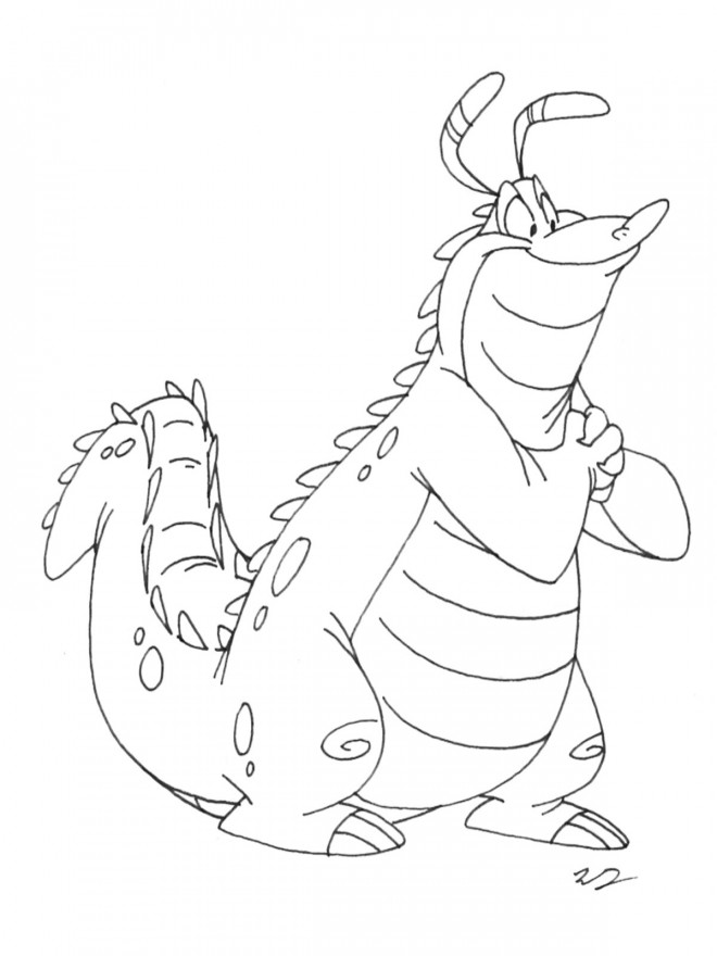 Coloriage et dessins gratuits Alligator heureux à imprimer