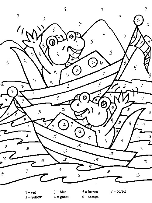 Coloriage et dessins gratuits Des Alligators sur leurs navires à imprimer