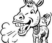 Coloriage &Acirc;ne humouristique
