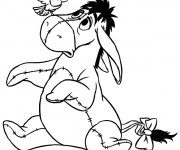 Coloriage &Acirc;ne parle avec l'oiseau
