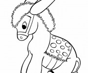 Coloriage Âne peluche