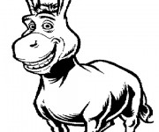 Coloriage &Acirc;ne rigolo
