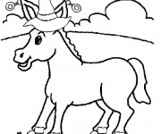 Coloriage Le chapeau d'&acirc;ne