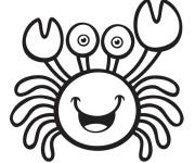 Coloriage Crabe animal de la mer