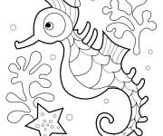 Coloriage Hippocampe en ligne