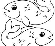 Coloriage et dessins gratuit Poisson d'avril à imprimer