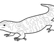 Coloriage et dessins gratuit Monstres de gila facile à imprimer