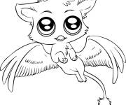 Coloriage Animal mignon de conte de f&eacute;e
