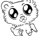 Coloriage B&eacute;b&eacute; ourson trop fantastique