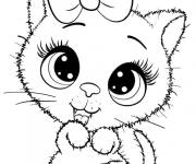 Coloriage Chaton sympathique