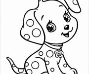 Coloriage Chiot dalmatien mignon