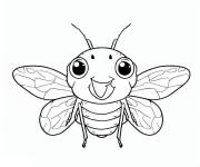 Coloriage Cigale mignon