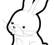 Coloriage Contour d'un petit li&egrave;vre