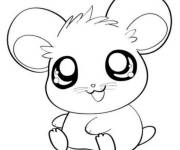 Coloriage Gentil hamster mignon