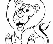 Coloriage Gentil tigre rigolo