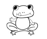 Coloriage Grenouille gentil