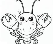Coloriage Homard mignon