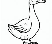 Coloriage Oie mignonne