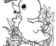 Coloriage Petit Canard et les animaux mignons